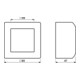 Jung AP-Kappe 1 module blanc cadre moulé AS 581 A W
