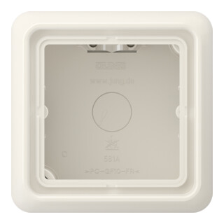 Jung AP-Kappe 1 poste blanc cadre moulé CD 581 A W
