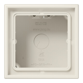Jung AP-Kappe 1 poste blanc cadre moulé LS 581 A W
