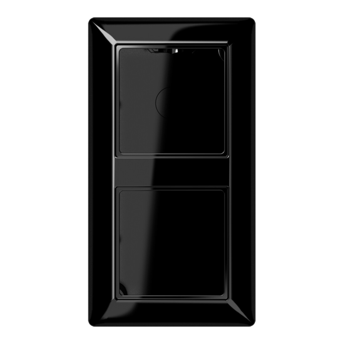 Jung AP-Kappe 2 voies noire cadre moulé AS 582 A