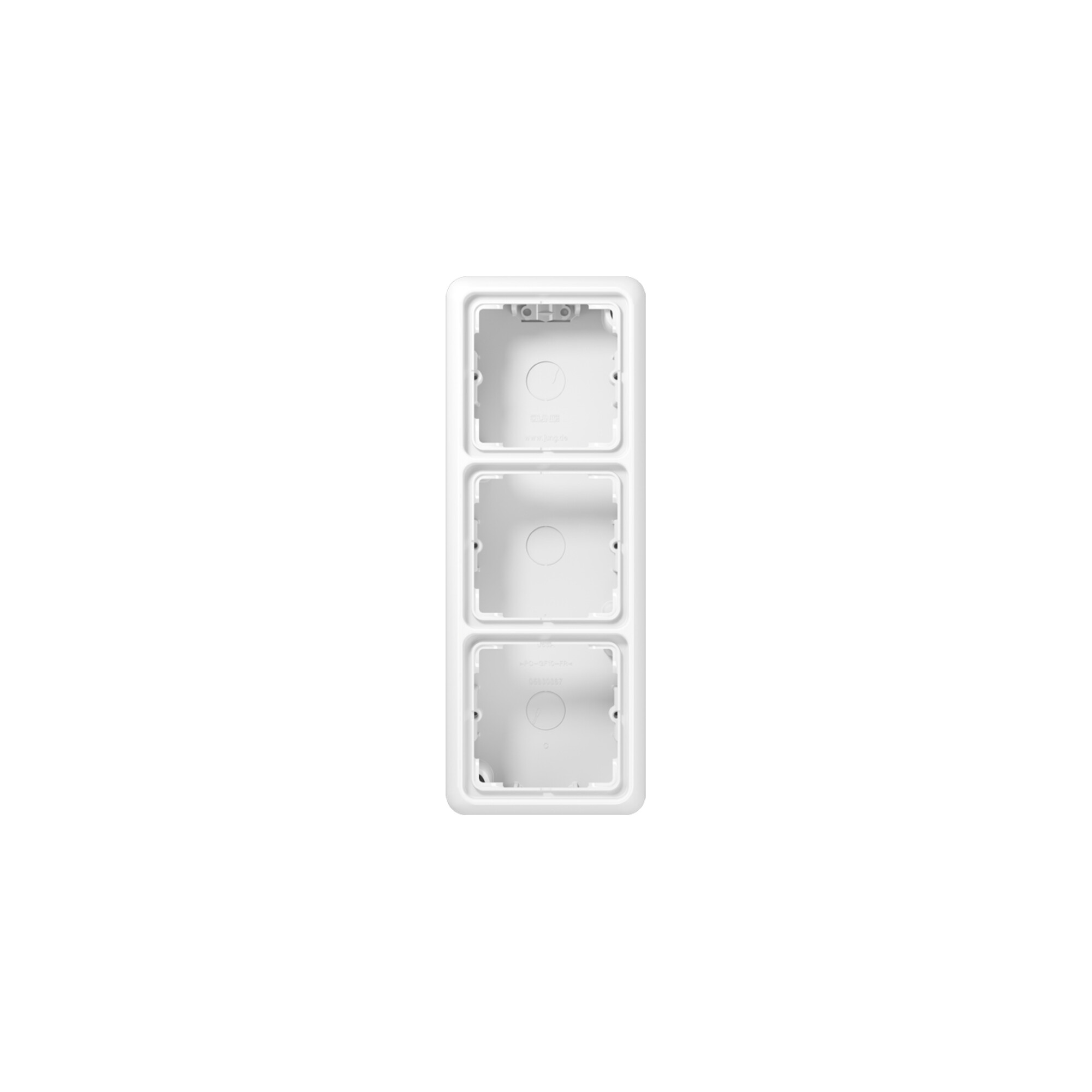 Jung AP-Kappe 3-fach aws angeformter Rahmen CD 583 A WW