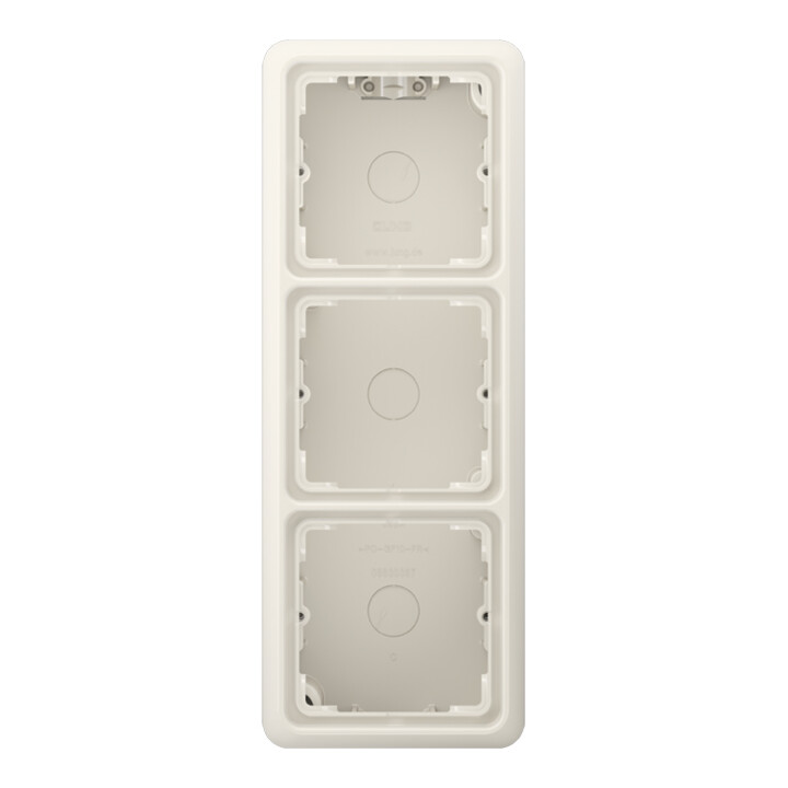 Jung AP-Kappe 3-fach ws angeformter Rahmen CD 583 A W