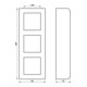 Jung AP-Kappe 3 voies cadre formé aws AS 583 A WW
