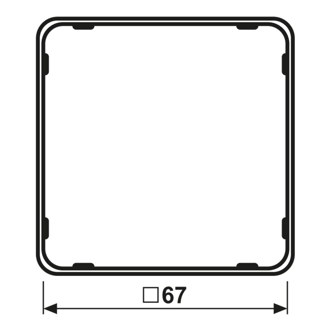 Jung Applikations-Rahmen rt-m CDP 81 RTM
