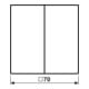 Jung Bascule anthracite pour bouton-poussoir AL 2995 AN