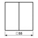 Jung Bascule aws pour interrupteur série A 595 WW