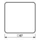 Jung Bascule br pour bouton-poussoir CD 590