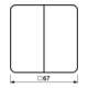Jung Bascule gr pour bouton-poussoir CD 595