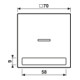 Jung Bascule lumineuse/texte f.aws pour interrupteur/poussoir LS 990 NAKO5 WW