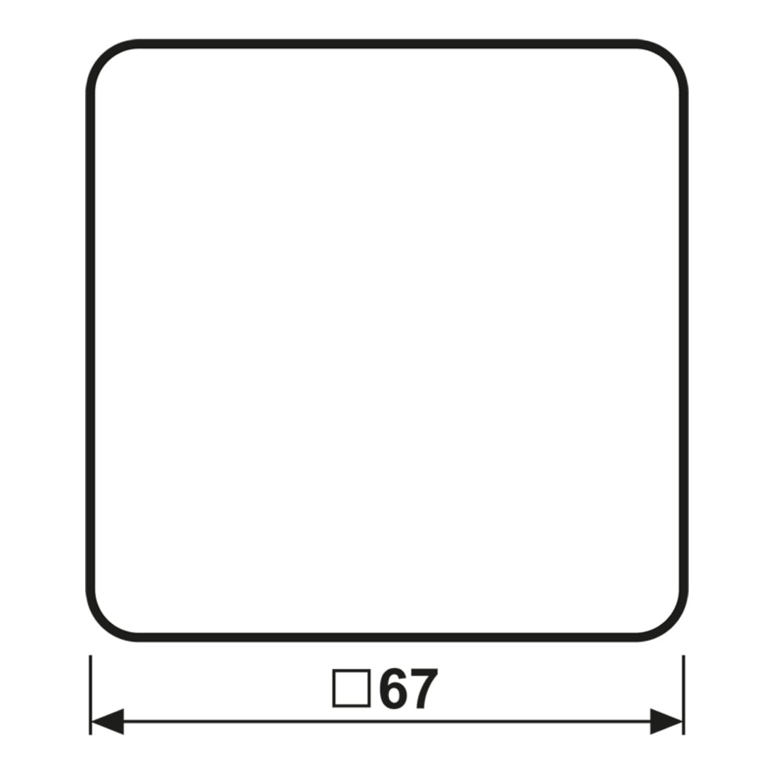 Jung Bascule noire pour bouton-poussoir CD 590