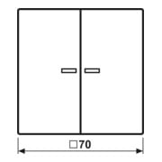 Jung Bascule pour bouton-poussoir KO LS102KO5WW-1