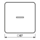 Jung Bascule Sym.LICHT/Lichtl.aw pour bouton-poussoir éclairé CD 590 KO5L WW