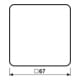 Jung Bascule ws pour interrupteur/poussoir CD 590 BF