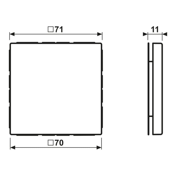 Jung Blind-Abdeckung aws kompl.mit Tragring LS 994 B WW