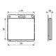 Jung Blind-Abdeckung aws kompl.mit Tragring SL 561 B WW-3
