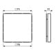 Jung Blind-Abdeckung ws kompl.mit Tragring LS 994 B