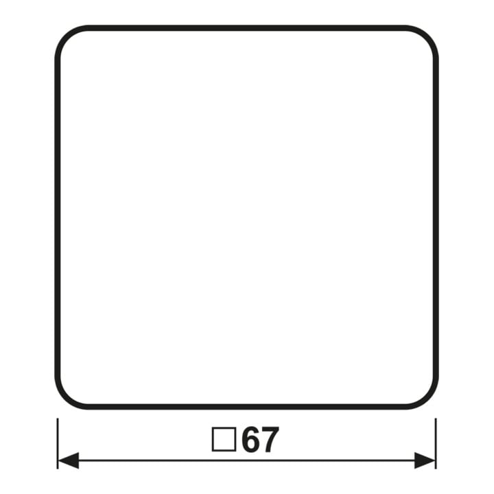 Jung Bouton de commande Standard CD 1700 WW