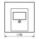 Jung Cache anthracite pour prise TAE AL 2969 T AN