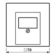 Jung Cache anthracite pour prise TAE AL 2969 T AN-3