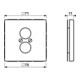 Jung Cache aws pour 2 mini-boîtiers LS 962 WW