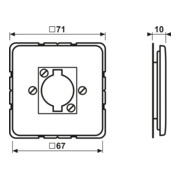 Jung Cache aws pour connecteurs CD 568-1 WW-3