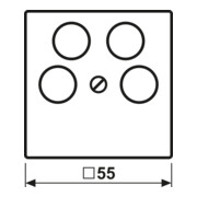 Jung Cache aws pour prise 4L-SAT-TV A 561-4 SAT2 WW-4