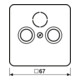Jung Cache aws pour prise antenne CD 561 SAT WW