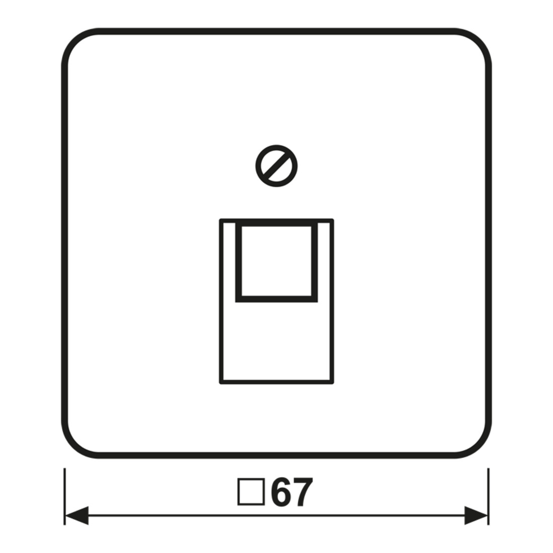 Jung Cache aws pour prise IAE/UAE CD 569-1 UA WW