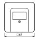 Jung Cache aws pour prise TAE-Dose CD 569 T WW