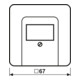 Jung Cache aws pour prise TAE-Dose CD 569 T WW