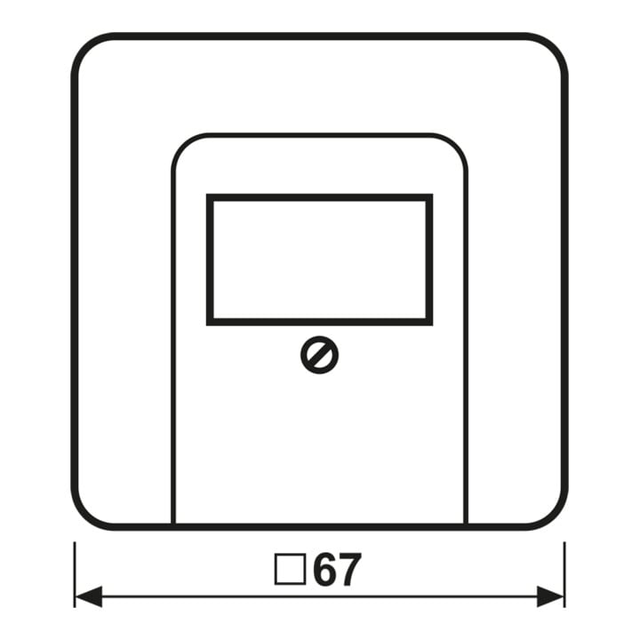 Jung Cache aws pour prise TAE-Dose CD 569 T WW