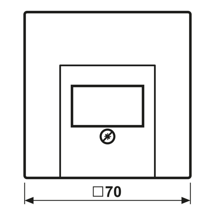 Jung Cache aws pour prise TAE-Dose LS 969 T WW