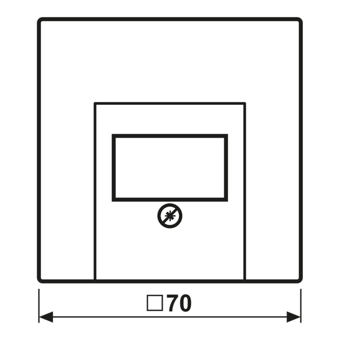 Jung Cache aws pour prise TAE-Dose LS 969 T WW