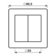 Jung Cache blanc pour bouton-poussoir AS 590-5