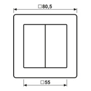 Jung Cache blanc pour bouton-poussoir AS 590-5-3