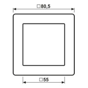Jung Cache blanc pour bouton-poussoir AS 590-3