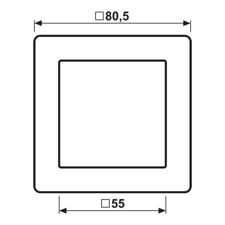 Jung Cache blanc pour bouton-poussoir AS 590