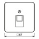 Jung Cache blanc pour prise IAE/UAE 569-1 UA