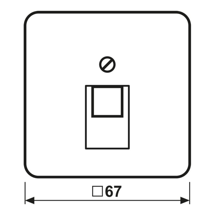 Jung Cache blanc pour prise IAE/UAE 569-1 UA
