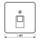 Jung Cache blanc pour prise IAE/UAE 569-1 UA