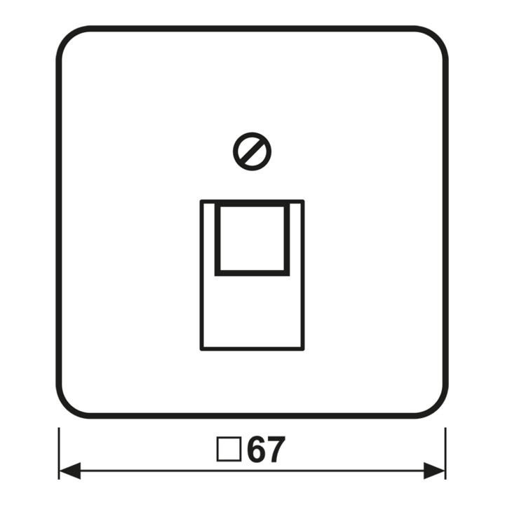 Jung Cache blanc pour prise IAE/UAE 569-1 UA