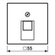 Jung Cache blanc pour prise IAE/UAE A 569-1 PLUA