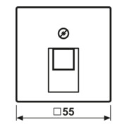 Jung Cache blanc pour prise IAE/UAE A 569-1 PLUA-4