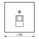 Jung Cache blanc pour prise IAE/UAE LS 969-1 UA