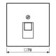 Jung Cache blanc pour prise IAE/UAE LS 969-1 UA