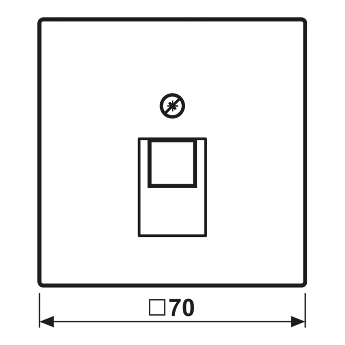 Jung Cache blanc pour prise IAE/UAE LS 969-1 UA