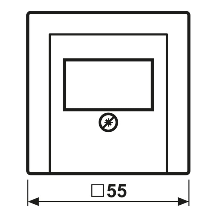 Jung Cache blanc pour prise TAE-Dose A 569 PLT