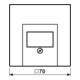 Jung Cache blanc pour prise TAE LS 969 T