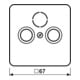 Jung Cache BR pour prise antenne CD 561 SAT