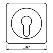 Jung Cache large pour interrupteur à clé CD 528 LG-4
